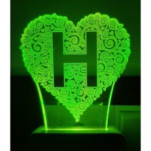 7 Color Changing 3D LED Night lamp with Plug for Living Room