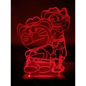 7 Color Changing 3D LED Doraemon Night lamp with Plug for Living Room (CS-2374447)