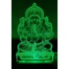 7 Color Changing 3D LED Ganesha Ji Night lamp with Plug for Living Room (CS-2374392)