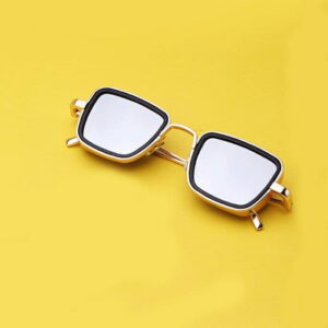 Trendy Grey Metal Square Sunglass For Men And Boys